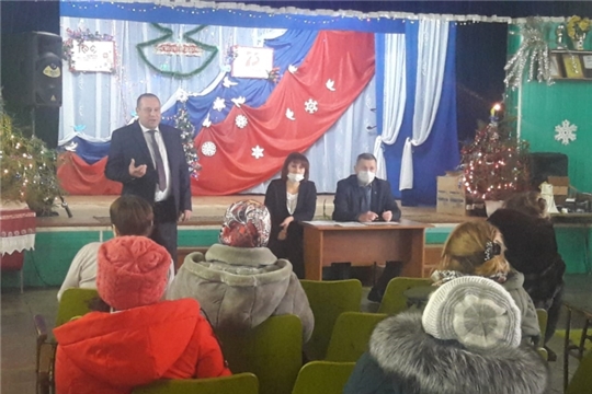 Встреча главы администрации Шемуршинского района с активом Старочукальского сельского поселения
