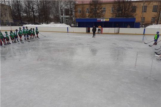 Победа хоккейной команды "Сапсан" Шумерлинского района.