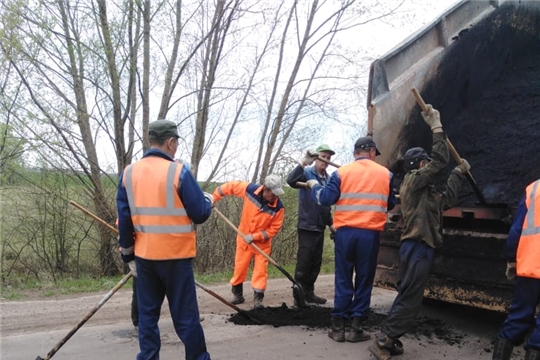 Ремонт дорог в Шумерлинском районе