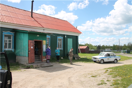 Рейд по соблюдению масочного режима прошел в Большеалгашинском и Русско-Алгашинском поселениях