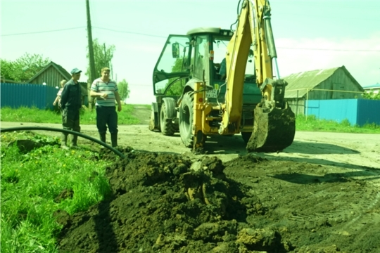 Начались работы по реконструкции водопроводных сетей в Туванском сельском поселении