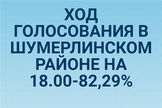 Ход голосования в Шумерлинском районе на 18.00 часов по местному времени