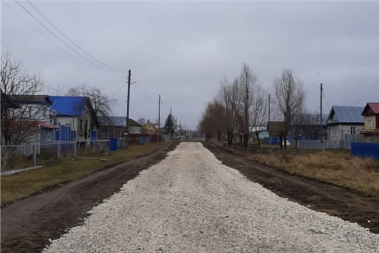 Ремонт участка дороги в пос.Волга