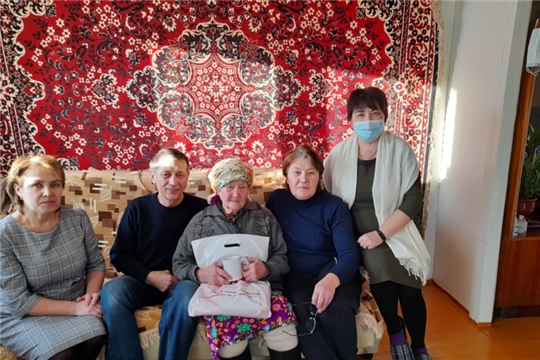 Жительница д. Синькасы отмечает 85-летие