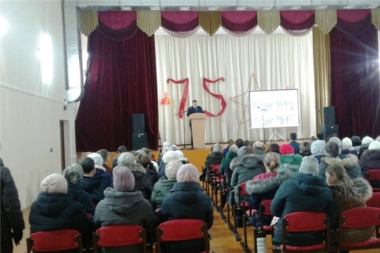 Глава Шоркистринского сельского поселения  Петров А.Ю. отчитался перед населением о проделанной работе за 2019 год. Смотр-отчёт художественной самодеятельности.