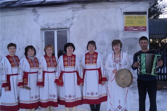 Выступление коллектива художественной самодеятельности в Систебинском сельском клубе