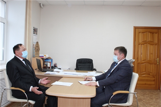 Урмарский район с рабочим  визитом посетил исполнительный директор Совета муниципальных образований Чувашской Республики