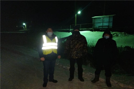 Народные дружинники провели патрулирование улиц поселка Урмары, деревень Чубаево и Челкасы