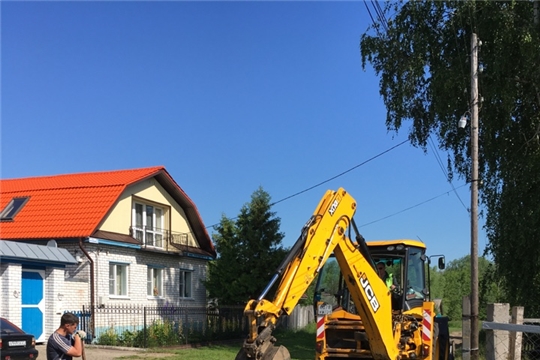 Ведется строительство дороги в д. Мачамуши в рамках инициативного бюджетирования