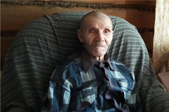 Труженик тыла, житель д.Ершипоси Петр Павлов отметил 90-летний юбилей