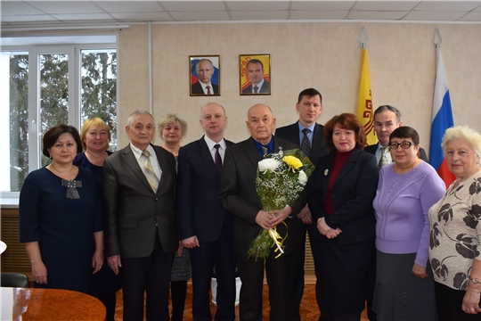Заслуженному врачу Чувашской Республики, Почетному гражданину Ядринского района Вишневскому В.Я- 80