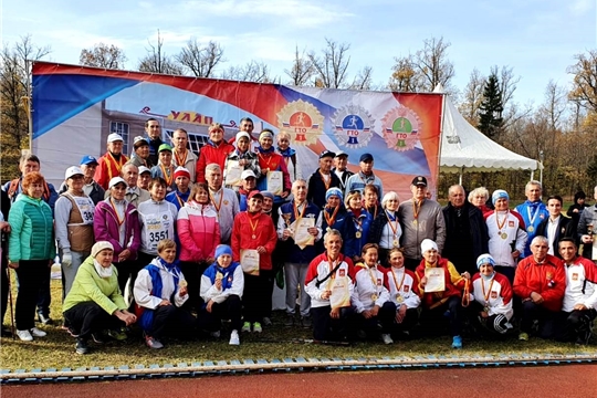 Ядринцы на Всероссийском фестивале спорта и здоровья среди людей старшего поколения в Чувашской Республике
