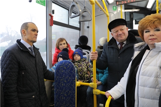 Глава Чувашии Михаил Игнатьев проверил комфортность перевозок на новом троллейбусном маршруте «Чебоксары – Новочебоксарск»