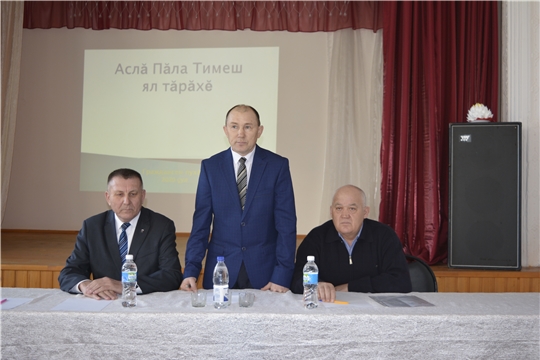 Глава администрации Яльчикского района Николай Миллин участвовал в собрании граждан села Янтиково