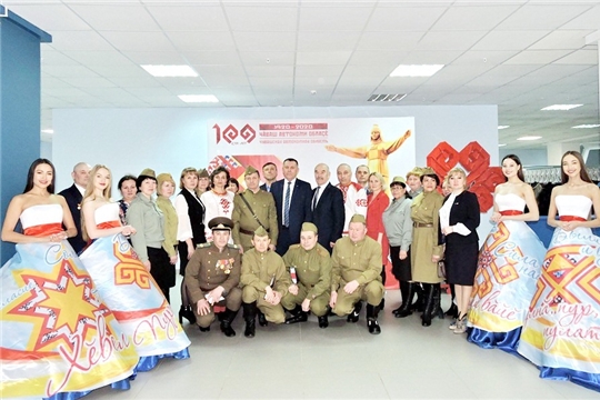Делегация Яльчикского района - на торжественном мероприятии, посвященном старту празднования 100-летия Чувашской автономии