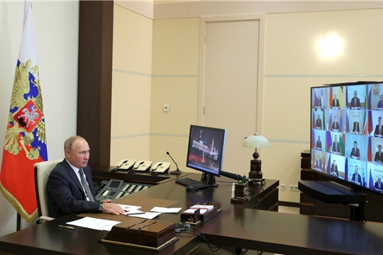 Олег Николаев принял участие во встрече Владимира Путина с избранными главами субъектов Российской Федерации