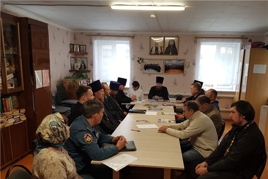 В храме в честь иконы Божией Матери «Всех скорбящих радость» г. Канаша состоялось собрание благочинного округа