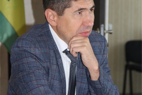 Министр физической культуры и спорта Чувашии Василий Петров посетил Цивильский район